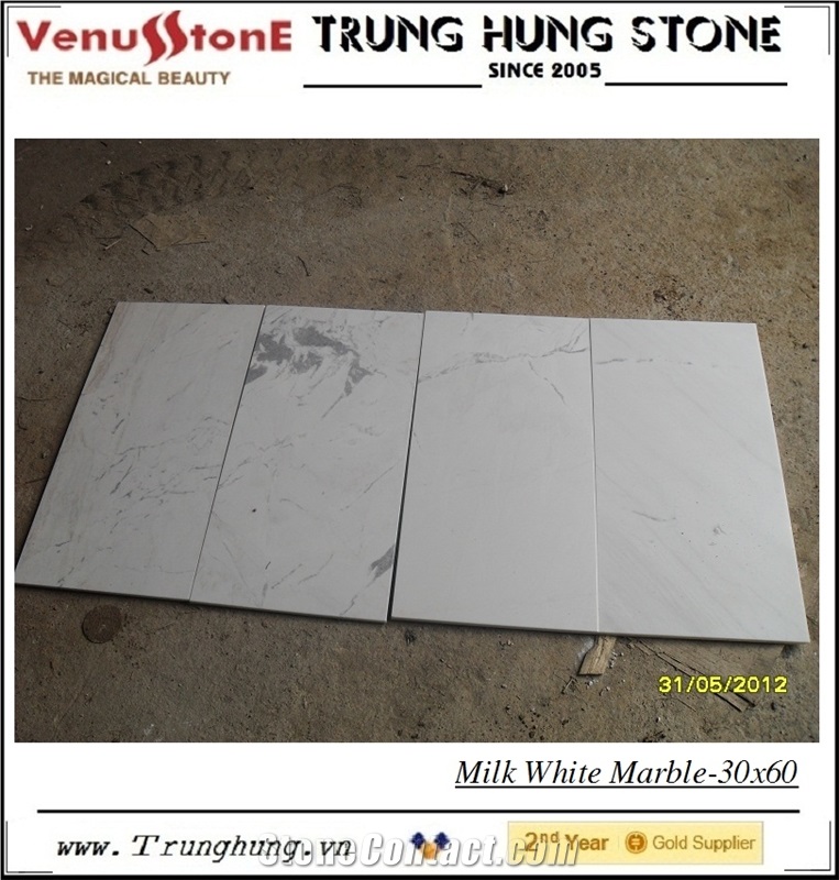 Vietnam Milky White Marble 30x60