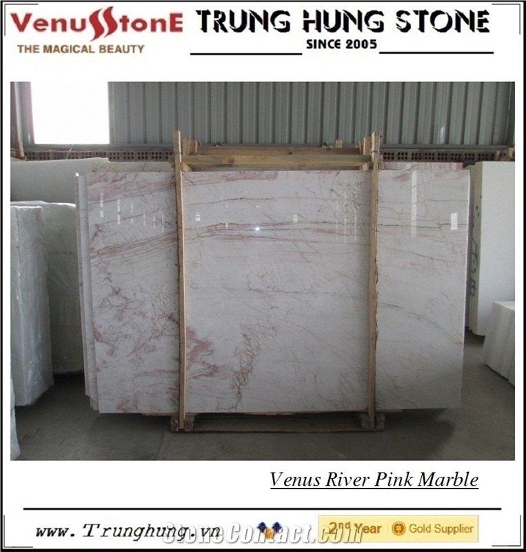 Vietnam River Pink Marble Slabs & Tiles, Viet Nam Pink Marble