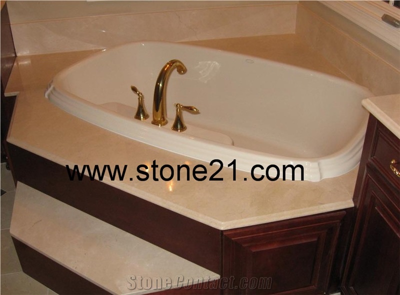 Cream Marfil Marble Sinks & Basins