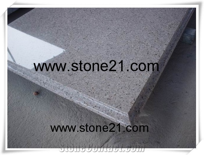 G682 Granite Kitchen Countertops, China Yellow Granite Kitchen Countertops