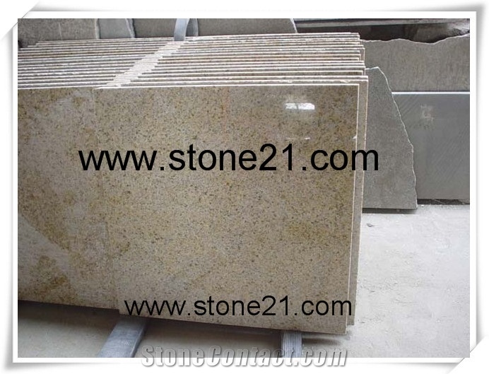 G682 Granite Tiles and Slabs, China Yellow Granite G682