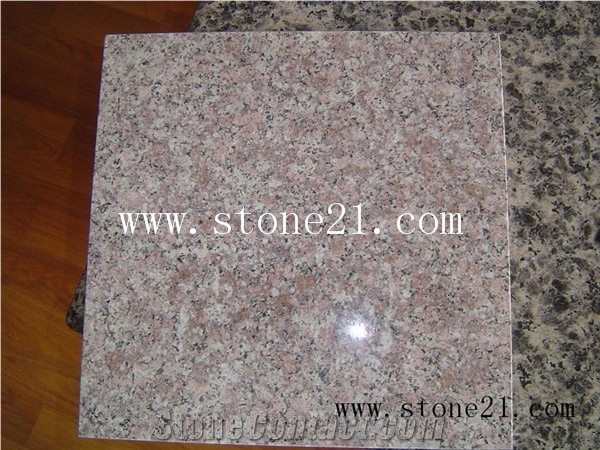 G687 Tiles & Slabs, Chinese Peach Blossom Red Granite