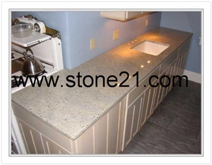 Kashmir White Granite Kitchen Countertop, India White Granite