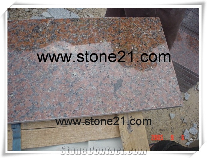 Maple Red Granite Slab for Sale, High Quality Chinese Maple Red Granite Slabs & Tiles