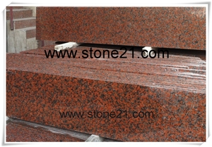 Maple Red Granite Tiles and Slabs, China Red Granite Slabs