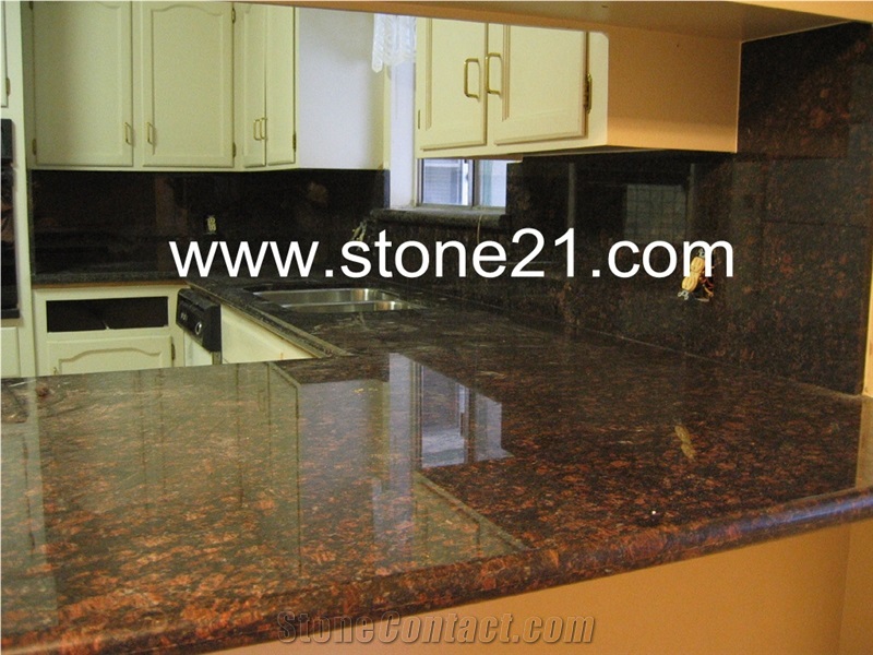 Tan Brown Granite Kitchen Countertop, Brown Granite Countertop