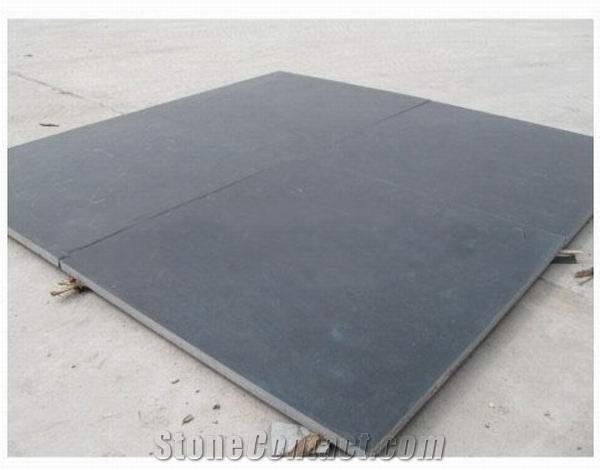 China Black Limestone Slabs & Tiles