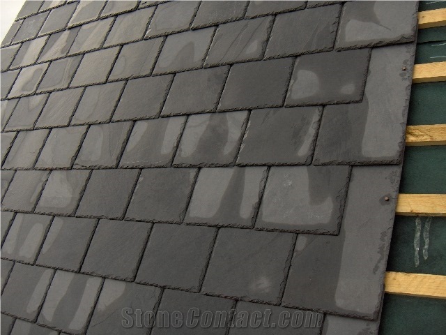 Grey Slate Roofing Tiles Project, Roof Project