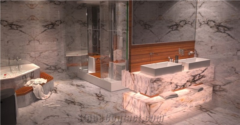 Iceberg Quartzite Bathroom Design