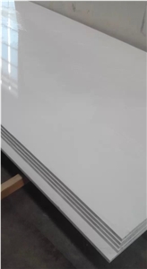 Pure White Quartz Big Slabs 2cm & 3cm for Wall & Inside Floor & Contertop