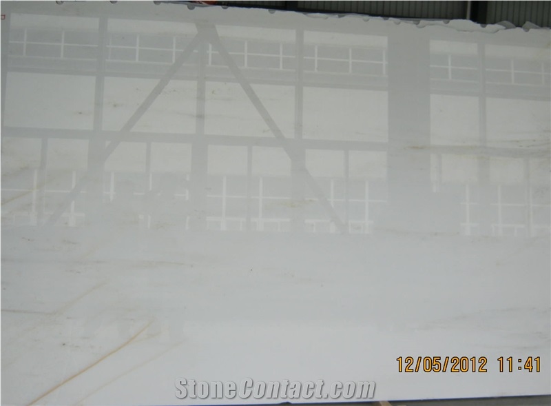 China Calacatta Oro Pure White Snow Marble Slabs, High Glossy Tile, China Absolute White Marble Panel Translucent for Bathroom Walling,Floor Covering