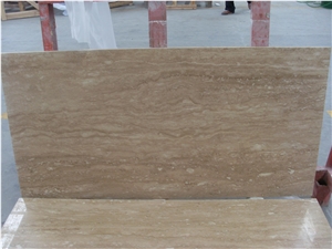 Ivory Travertine Honed Machine Cutting Slab,Walling Tile, Turkey Beige Travertino for Bathroom Walling,Floor Paving Pattern