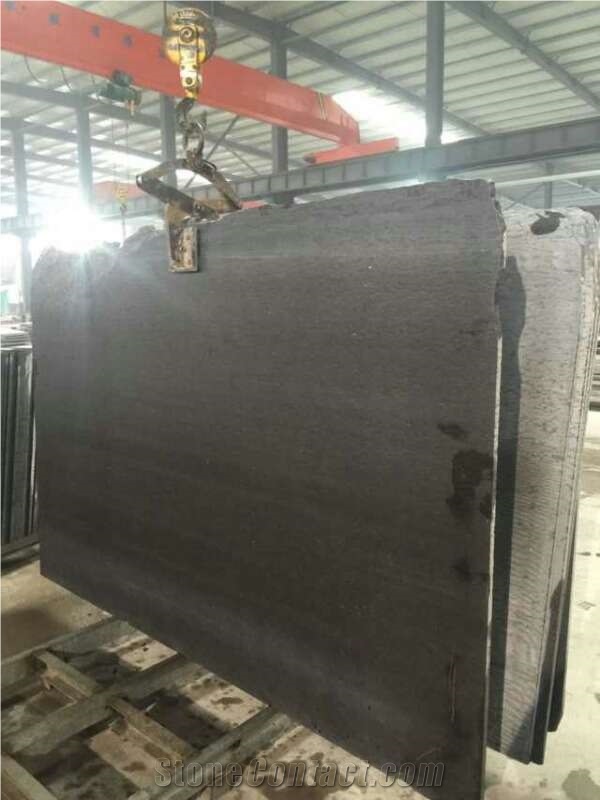 New Pure Black Limestone Polished Slab,Machine Cutting Tile Panel, China Black Limestone Floor Paving