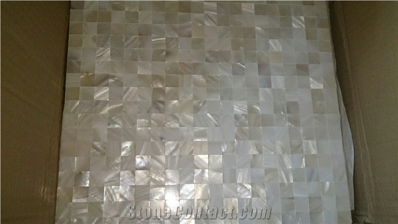 White Chipped, Mother Of Pearl Sea Shell Mosaic Polished for Bathroom Walling,Floor Covering Mosaic Art Pattern