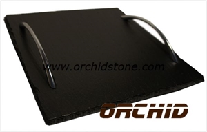 Rectangular Slate Serving Board with Handles