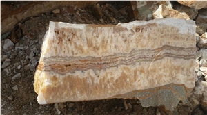 Orange Calcite, Colorado Alabaster Block