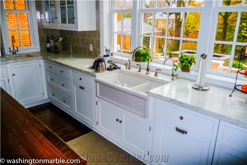 White Carrara Marble Kitchen Countertop From United States