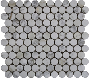 Calacatta Gold Marble Mosaic Tiles, Italy White Marble Mosaic, Calacatta White Mosaic Tiles,Basketweave Mosaics,Stips Mosaics, Herringbone Mosaics, Octagon Mosaics