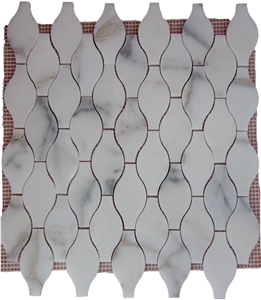 Calacatta Gold Marble Mosaic Tiles, Italy White Marble Mosaic, Calacatta White Mosaic Tiles,Basketweave Mosaics,Stips Mosaics, Herringbone Mosaics, Octagon Mosaics