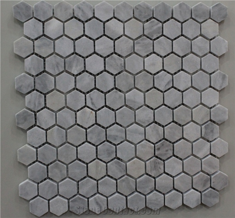 Kilantan Marble Mosaic Tiles, Hex