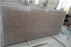 China Cheap Popular G687 Peach Red Pink Granite Polished Big Slabs & Floor Wall Covering Tiles, Natural Building Stone Skirting,Competitive Quarry Owner