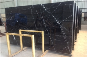 China Nero Marquina Black Marble Countertop