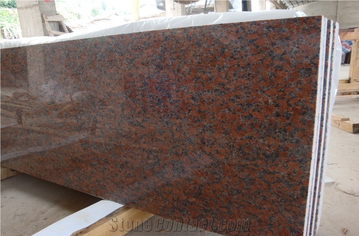 G562 Maple Red Granite Middle Slab Polished, China Red Granite