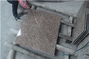 G687 Peach Red Polished Granite Thin Tiles