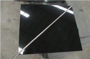 Shanxi Black Granite Thin Tile 30x30, Shanxi Sesame Black Granite