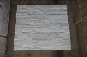 White Quartz Wall Cladding Cultured Stone