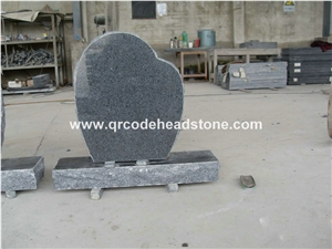 G654 Headstone, G654 Gravestone, G654 Tombstone, Dark Grey Monument, G654 Granite Gravestone