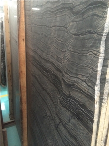 Ancient Wood Marble Slab,China Black Marble