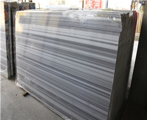 Black-White Wood Polished Mable Slabs, China Black Marble