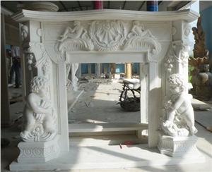 Fireplace in Marble, Granite
