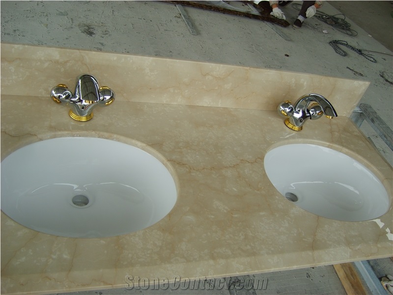 Good Quality Bathroom Marble Polished Vanity Top
