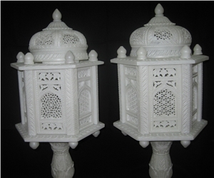 Marble Carved Decor Lamp