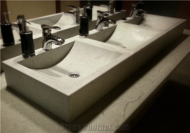 Transylvania Silver Grey Limestone Sinks & Basins