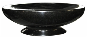 China Absolute Black Polished Flower Pot, China Shanxi Black Polished Flower Pot