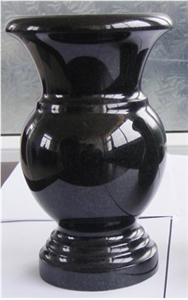China Absolute Black Polished Vases, China Shanxi Black Polished Vases