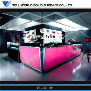 2015 Fashion and Modern Led Commercial Reception Bar Counter for Sale