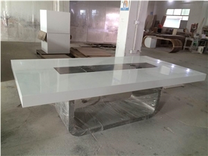 Conference Table with Stainless Steel Base Office Conference Tables