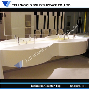 Custom Marble Vanity Tops Polished Solid Surface Countertop for Bathromm,Kitchen, Washing,Window.