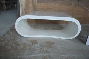 High end curved low height coffee table for decoration