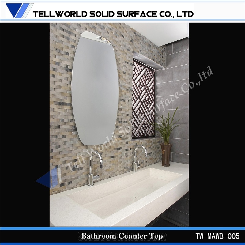 New Arrival Acrylic Bathroom Vanity Countertop Custom Vanity Tops