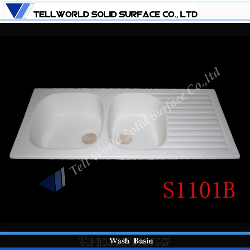 Solid Surface Double Sinks Designs