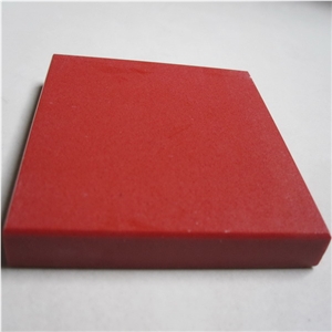 Rosy Red Man-Made Stone Slabs for Worktops and Kitchen Tops/Engineered Quartz Stone/Engineering Stone Slabs and Tiles/Artificial Stone Counter Tops/Stone Reception Desk/Stone Island Tops
