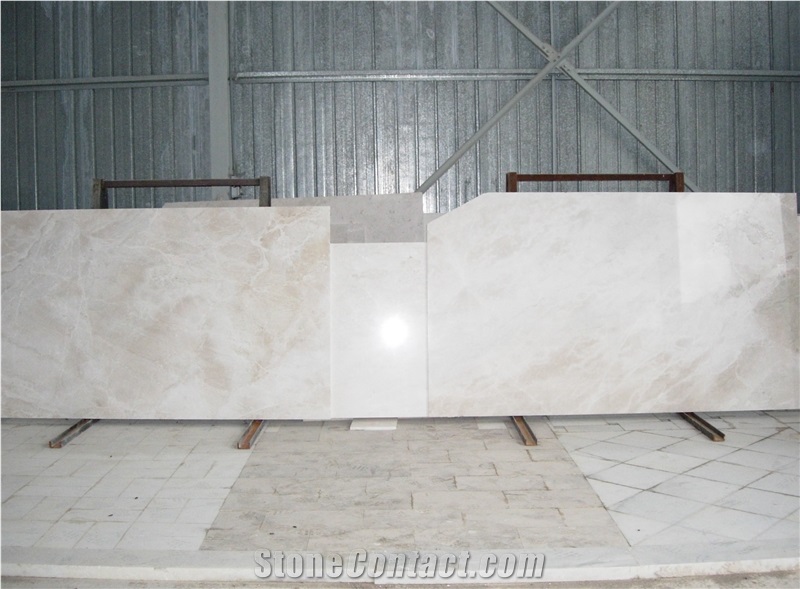 French Vanilla Marble Slabs, Levadia Beige Marble