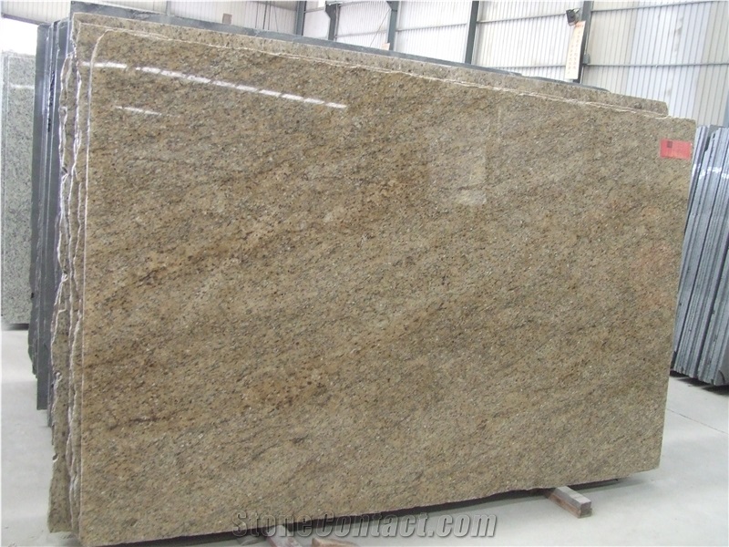 Anjos Gold Granite Slab, Brazil Yellow Granite