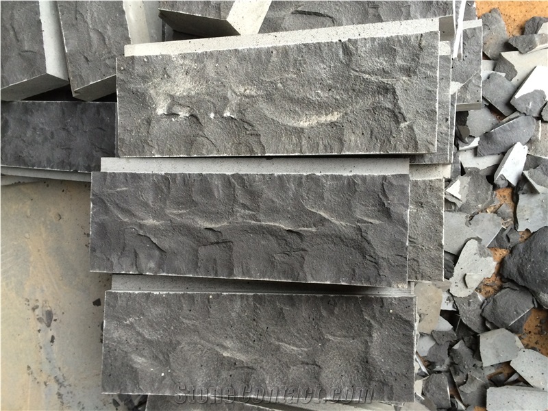 Basalt Wall Cladding Stone,Split Wall Tiles,Stone Wall with Groove