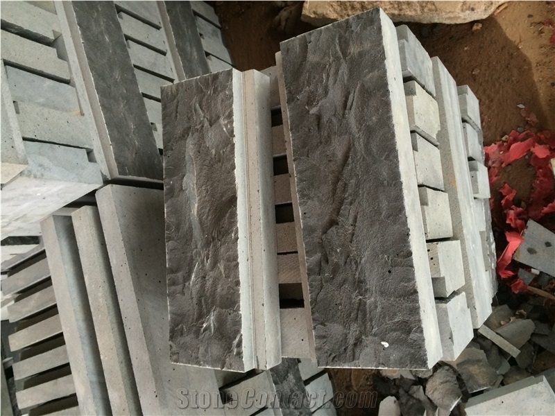Basalt Wall Cladding Stone,Split Wall Tiles,Stone Wall with Groove